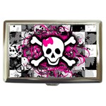 Splatter Girly Skull Cigarette Money Case