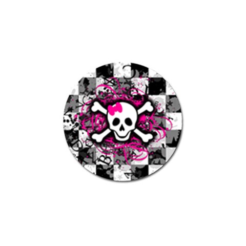Splatter Girly Skull Golf Ball Marker (10 pack) from ArtsNow.com Front