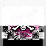 Splatter Girly Skull Jigsaw Puzzle (Rectangular)