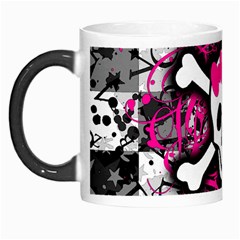 Splatter Girly Skull Morph Mug from ArtsNow.com Left