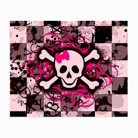 Splatter Girly Skull Glasses Cloth (Small) from ArtsNow.com Front