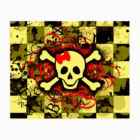 Splatter Girly Skull Glasses Cloth (Small) from ArtsNow.com Front