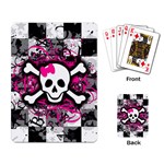 Splatter Girly Skull Playing Cards Single Design