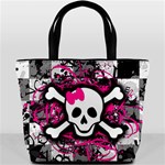 Splatter Girly Skull Bucket Bag