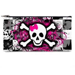 Splatter Girly Skull Pencil Case from ArtsNow.com Front