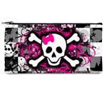 Splatter Girly Skull Pencil Case