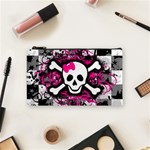 Splatter Girly Skull Cosmetic Bag (Small)