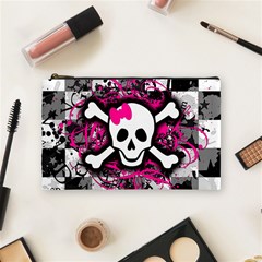 Splatter Girly Skull Cosmetic Bag (Medium) from ArtsNow.com Front