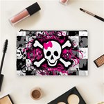 Splatter Girly Skull Cosmetic Bag (Medium)