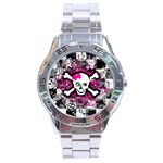 Splatter Girly Skull Stainless Steel Analogue Men’s Watch