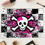 Splatter Girly Skull Cosmetic Bag (XXL)