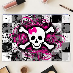 Splatter Girly Skull Cosmetic Bag (XXL) from ArtsNow.com Back