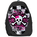 Splatter Girly Skull Backpack Bag