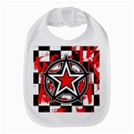Star Checkerboard Splatter Bib