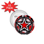 Star Checkerboard Splatter 1.75  Button (10 pack) 