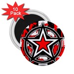 Star Checkerboard Splatter 2.25  Magnet (10 pack)