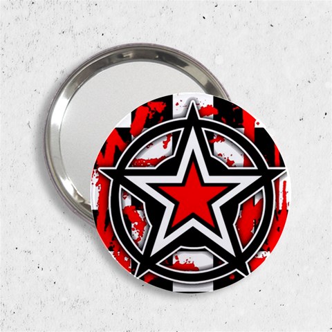 Star Checkerboard Splatter 2.25  Handbag Mirror from ArtsNow.com Front
