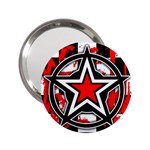 Star Checkerboard Splatter 2.25  Handbag Mirror