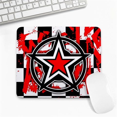 Star Checkerboard Splatter Large Mousepad from ArtsNow.com Front