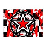 Star Checkerboard Splatter Sticker (A4)