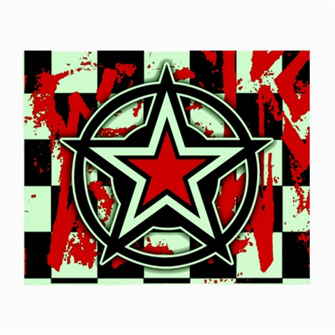 Star Checkerboard Splatter Glasses Cloth (Small) from ArtsNow.com Front