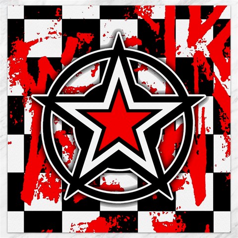 Star Checkerboard Splatter Canvas 12  x 12  from ArtsNow.com 11.4 x11.56  Canvas - 1