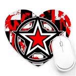 Star Checkerboard Splatter Mousepad (Heart)