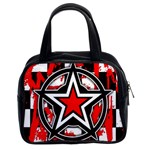 Star Checkerboard Splatter Classic Handbag (Two Sides)