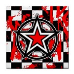 Star Checkerboard Splatter Face Towel