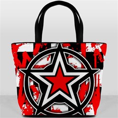 Star Checkerboard Splatter Bucket Bag from ArtsNow.com Front