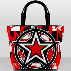 Star Checkerboard Splatter Bucket Bag from ArtsNow.com Back