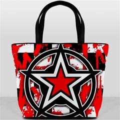 Star Checkerboard Splatter Bucket Bag from ArtsNow.com Back