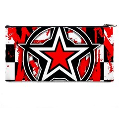 Star Checkerboard Splatter Pencil Case from ArtsNow.com Back