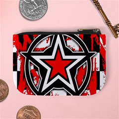 Star Checkerboard Splatter Mini Coin Purse from ArtsNow.com Back