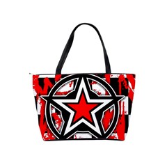 Star Checkerboard Splatter Classic Shoulder Handbag from ArtsNow.com Back