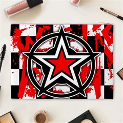 Star Checkerboard Splatter Cosmetic Bag (XL) from ArtsNow.com Back