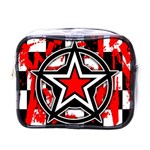 Star Checkerboard Splatter Mini Toiletries Bag (One Side)