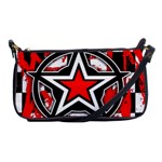 Star Checkerboard Splatter Shoulder Clutch Bag