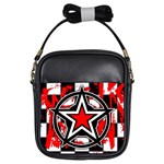 Star Checkerboard Splatter Girls Sling Bag