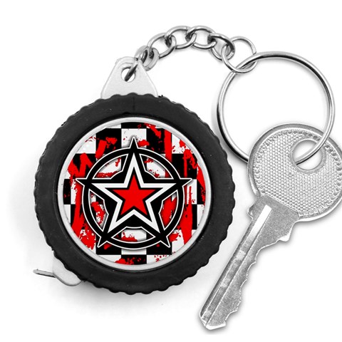 Star Checkerboard Splatter Measuring Tape from ArtsNow.com Front