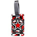 Star Checkerboard Splatter Luggage Tag (one side)