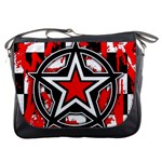 Star Checkerboard Splatter Messenger Bag