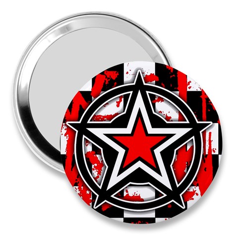Star Checkerboard Splatter 3  Handbag Mirror from ArtsNow.com Front