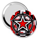 Star Checkerboard Splatter 3  Handbag Mirror