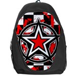 Star Checkerboard Splatter Backpack Bag