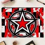 Star Checkerboard Splatter Cosmetic Bag (XXXL)