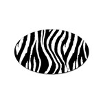 Zebra Pattern Sticker (Oval)