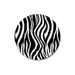 Zebra Pattern Magnet 3  (Round)