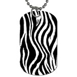 Zebra Pattern Dog Tag (Two Sides)