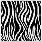 Zebra Pattern Canvas 16  x 16 